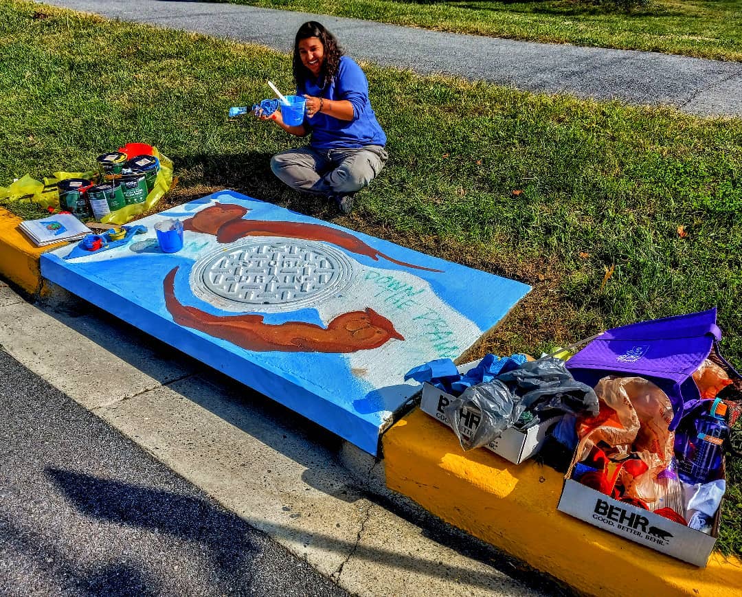 Painting Storm Drains